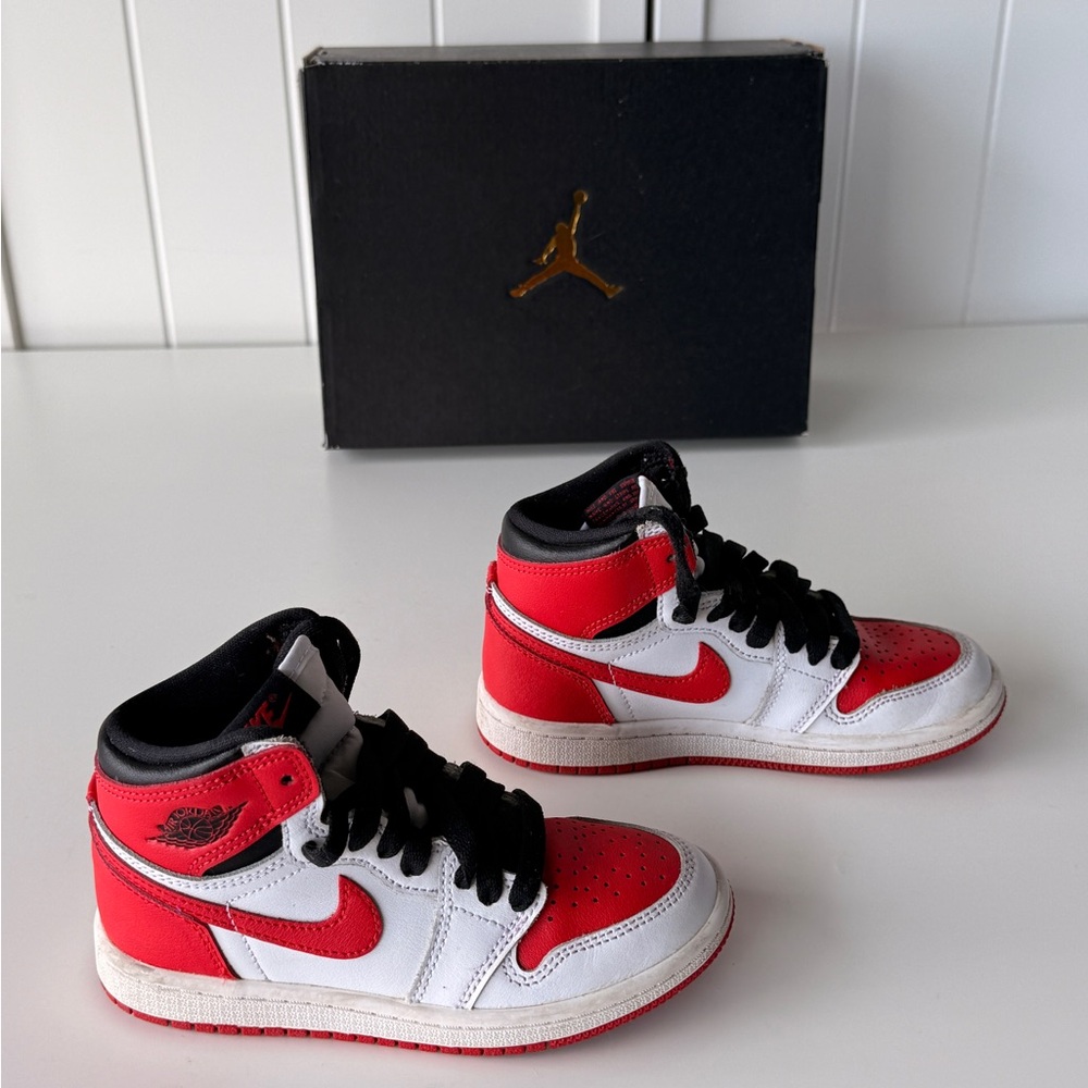 Jordan Little Kid's 1 Retro High OG Heritage Wht/Univ Red-Blk [11.5C]
